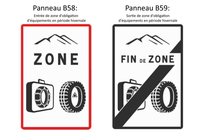 nouveaux panneaux de signalisation